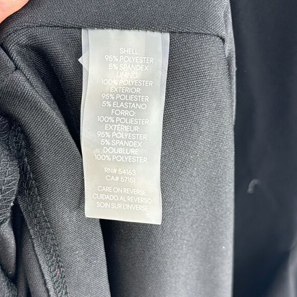 Calvin Klein Sleeveless V-Neck Maxi Ruffle Dress- Black/White- Size 14- NWT - Picture 9 of 11